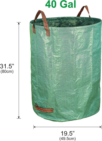 3-Pack 72 Gallons Garden Bag - Reuseable Heavy Duty Gardening Bags, Lawn Pool Garden Leaf Waste Bag