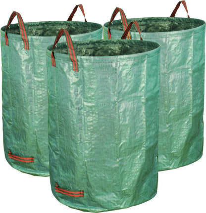 3-Pack 72 Gallons Garden Bag - Reuseable Heavy Duty Gardening Bags, Lawn Pool Garden Leaf Waste Bag